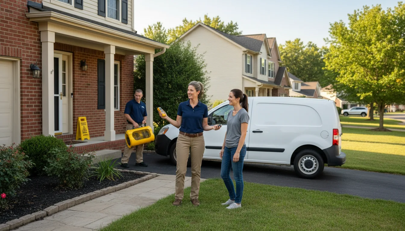 Residential water damage restoration in Paulina, LA